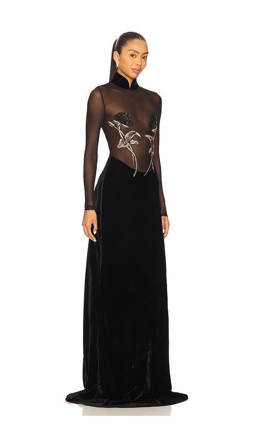 Sau Lee Uma Gown In Black
