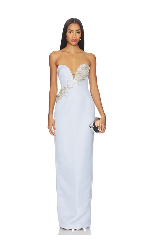 SAU LEE Luna Satin Gown