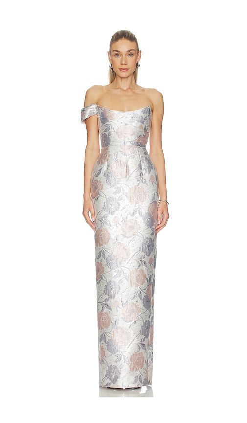 SAU LEE Jackson Brocade Gown