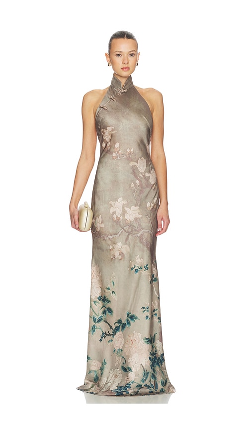 SAU LEE Gillian Satin Dress