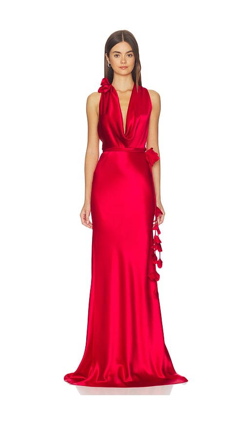 Red Satin Dress: Designer Fashion, Free Shipping | REVOLVE