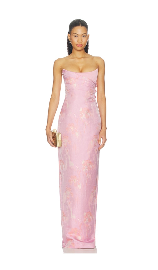 Savie Jacquard Gown