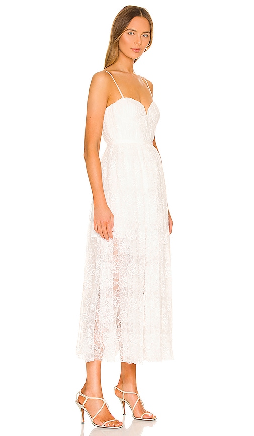 Shop Sau Lee Selena Lace Dress In White