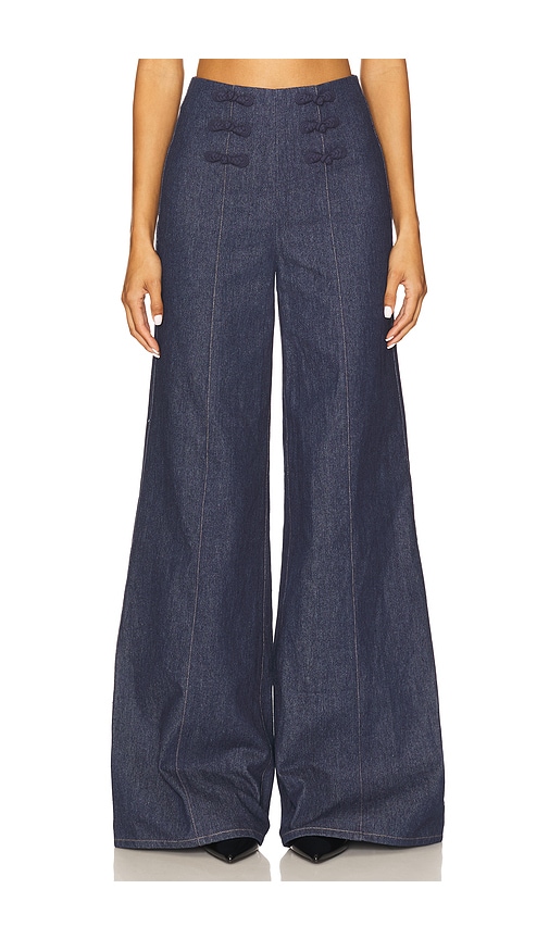 Brooklyn Denim Pant in Blue. - size 10 (also in 12, 4, 6, 8) - SAU LEE - Modalova