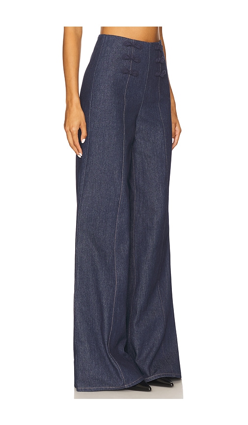 Sau Lee Brooklyn Denim Pant In Blue