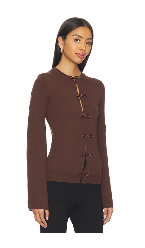 Sau Lee Clover Knit Cardigan In Multi