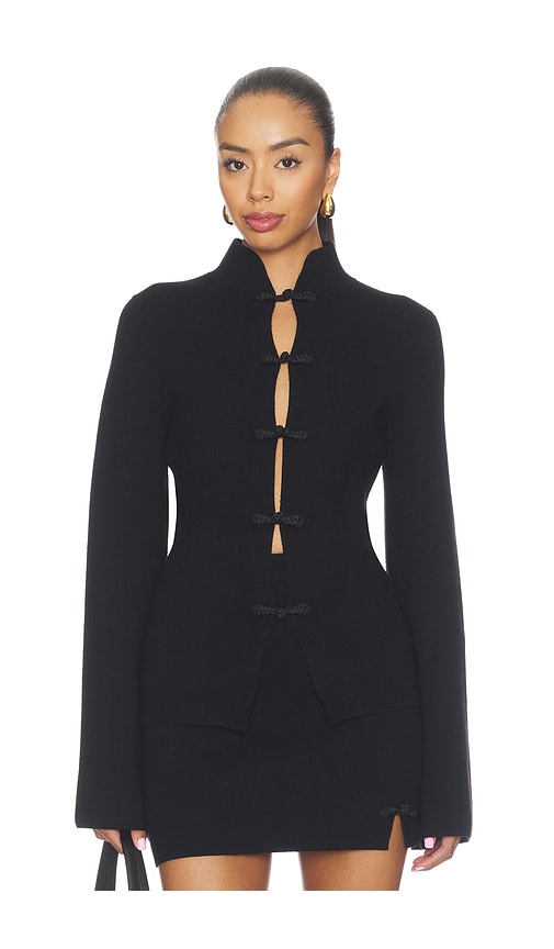 Otto Tang Cardigan by SAU LEE in Black