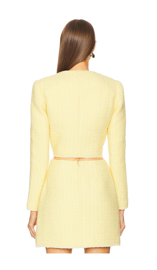  Sau Lee Tweed-jacket Abbie In Lemon. Größe 00. Also In 4, 8, 12. 