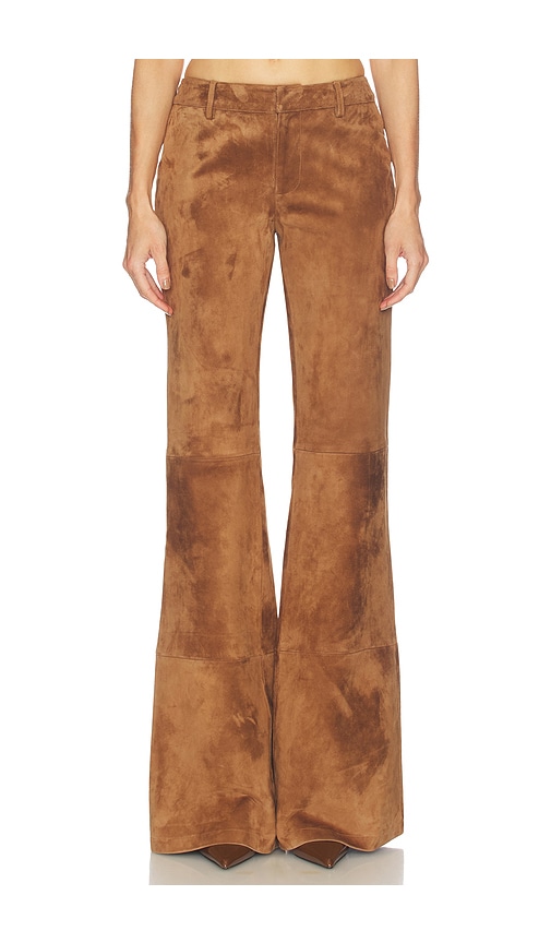 Gael Suede Pant by SAU LEE in Brown
