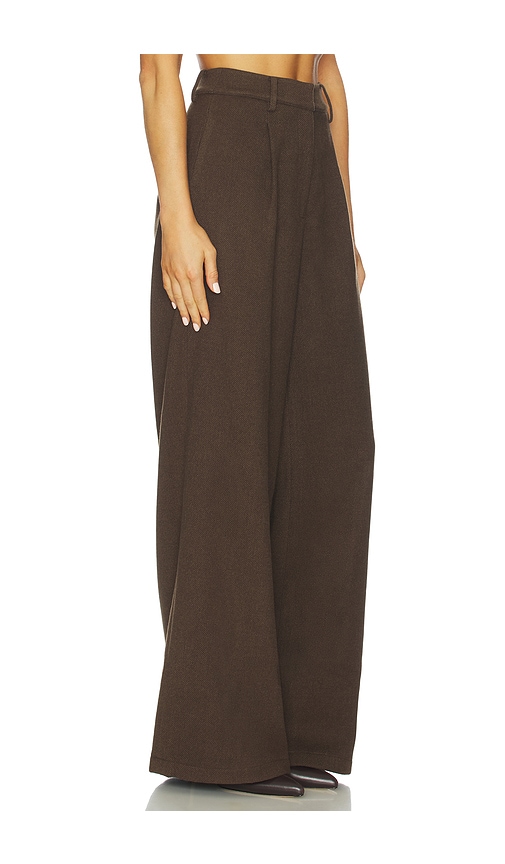 Sau Lee Neve Wool Pant In Brown