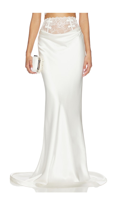 Lila Satin Skirt