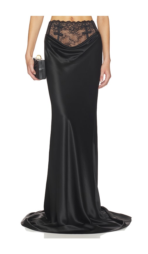 Lila Satin Skirt