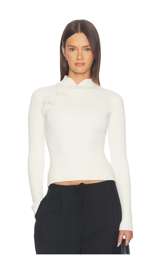 Petar Knit Top by SAU LEE in Off White