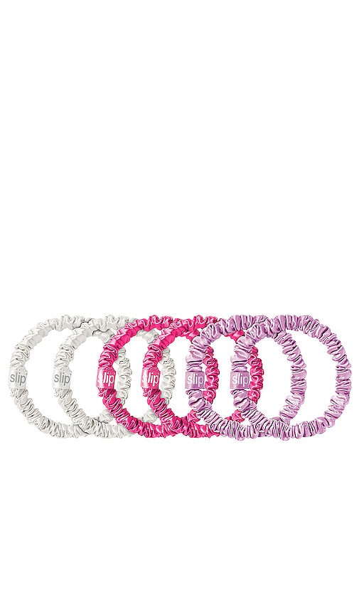 slip Limited Edition Skinnie Scrunchies 6 Pack in Sweet Pea