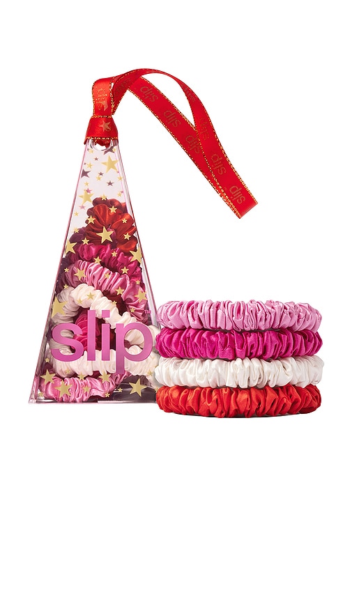 Shop Slip Skinny Scrunchie Ornament Set In Pink