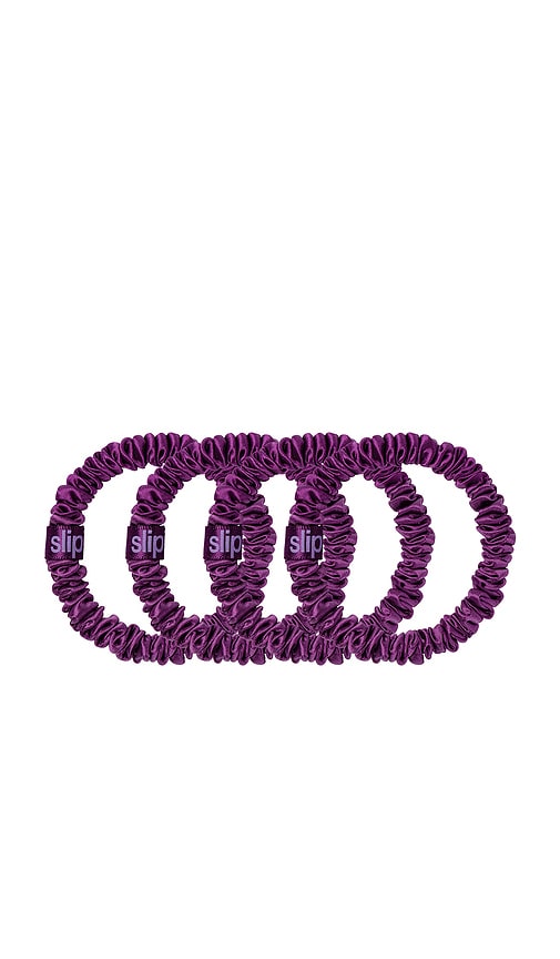 Slip Skinny Scrunchies Set Of 4 In Purple
