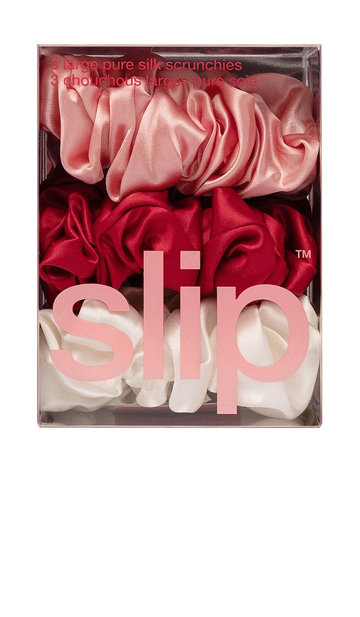  Slip Grosse Haargummis Aus Reiner Seide Pure Silk Large Scrunchies In Beauty: Multi. 