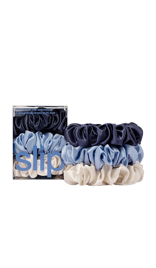 slip Set Of 3 Pure Silk Large Scrunchies