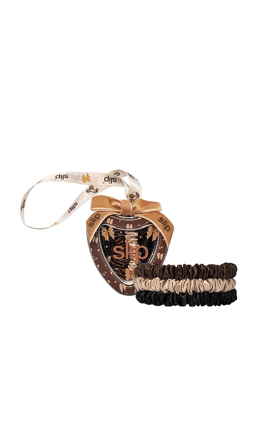 slip Skinny Scrunchie Trio Ornament in Betty.