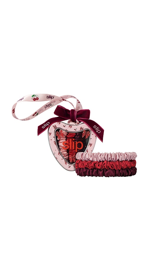 slip Skinny Scrunchie Trio Ornament in Emmie.