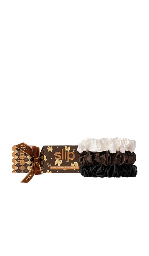 slip Set Of 3 Large Scrunchie Cracker in Beau.