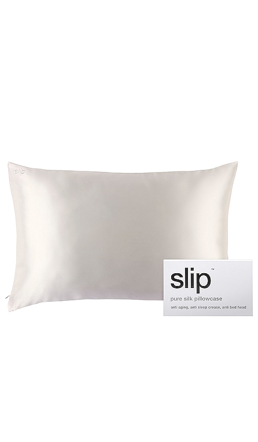 slip Queen/Standard Pure Silk Pillowcase in White