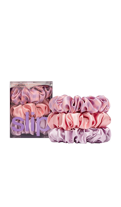 Large Skinny Scrunchies Set Of 3 in Belleflower.