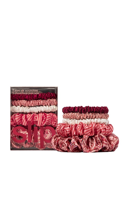 Assorted Scrunchies Set Of 5 in Harriet.