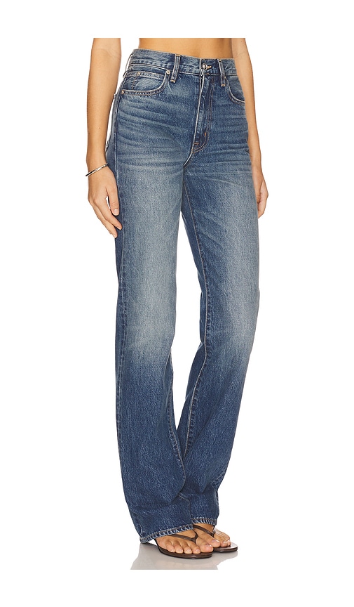 Slvrlake London Turn Up Straight Jeans In Blue