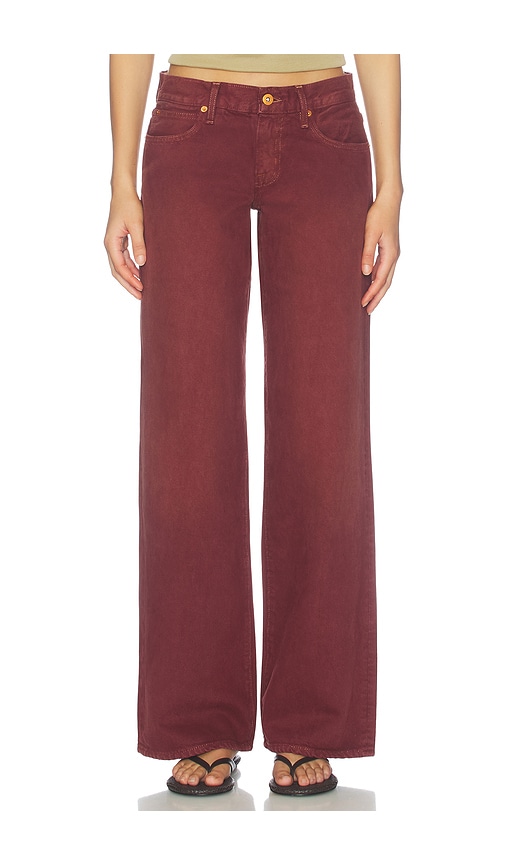 SLVRLAKE Lexi Wide Leg Jean in Red. - size 23 (also in 24, 25, 26, 27, 28, 30, 31, 32)