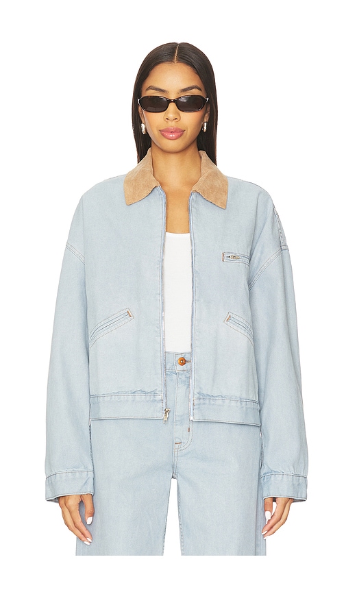 Slvrlake Camden Jacket Mirror Lake In Blue