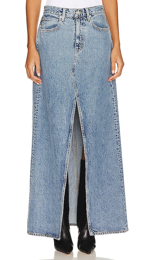 SLVRLAKE Dallas Maxi Skirt in Hard Times