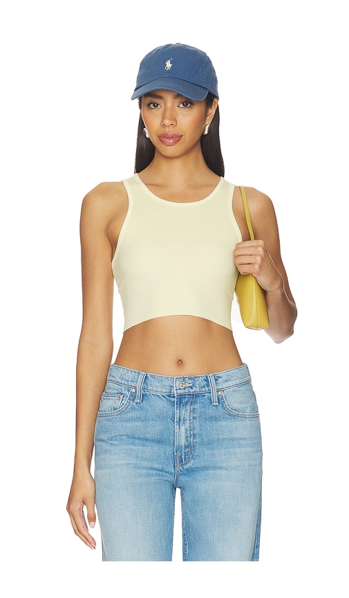 SLVRLAKE Cropped Rib Tank Top