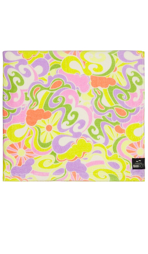 Shop Slowtide Psychedelic Sunshine Beach Towel In Yellow