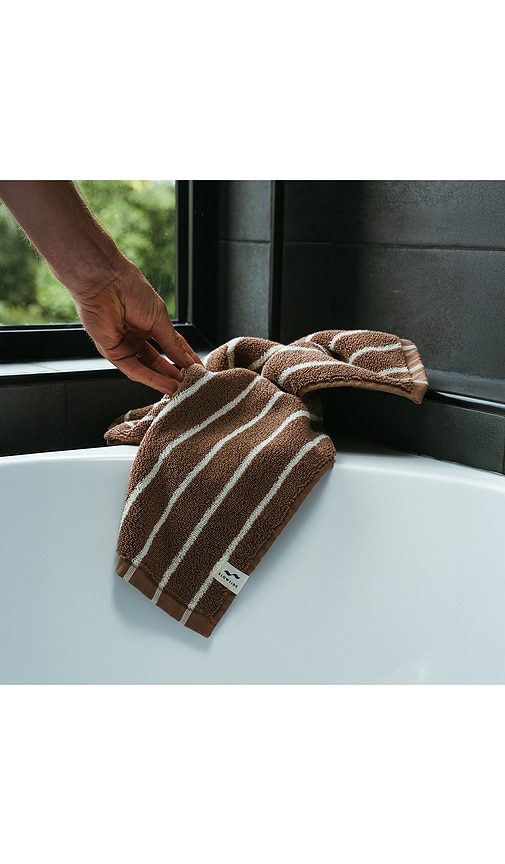  Slowtide Koko Plush Hand Towel In Brown. 