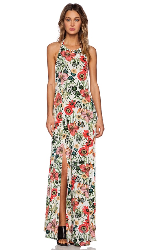 floral split dress