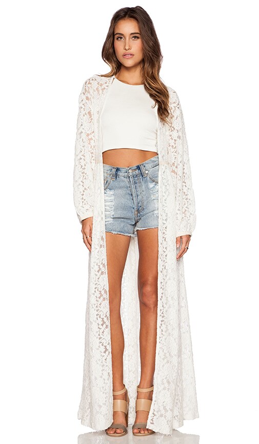 Bare Bones Lace Kimono