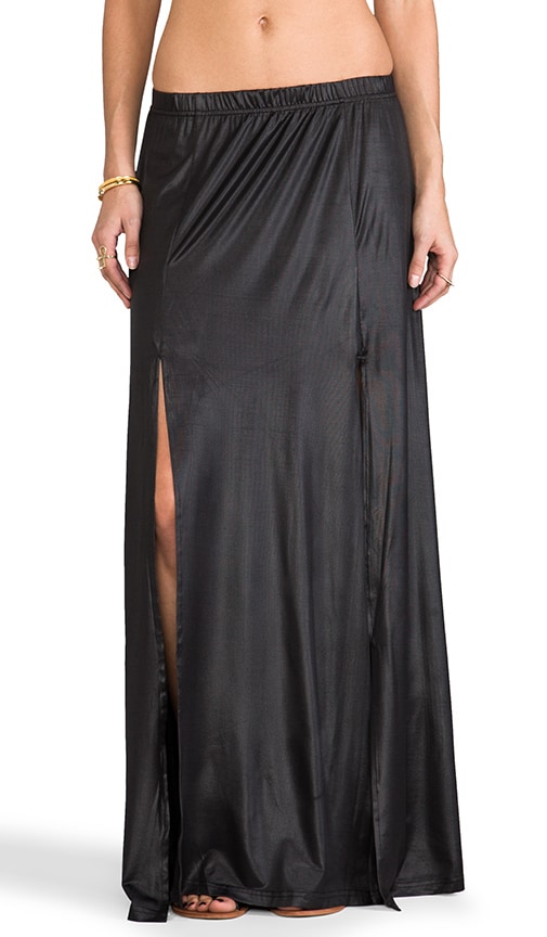 Salt Double Split Maxi Skirt
