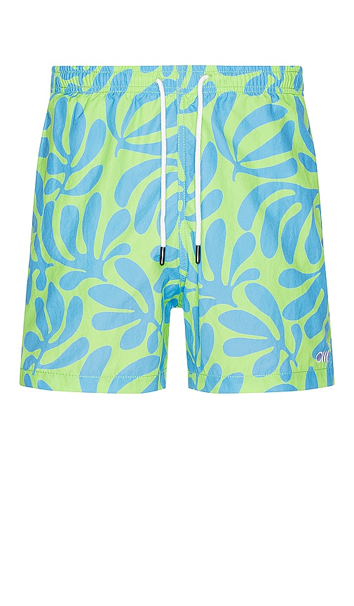 Solid & Striped The Classic Swim Shorts In Leaf Print