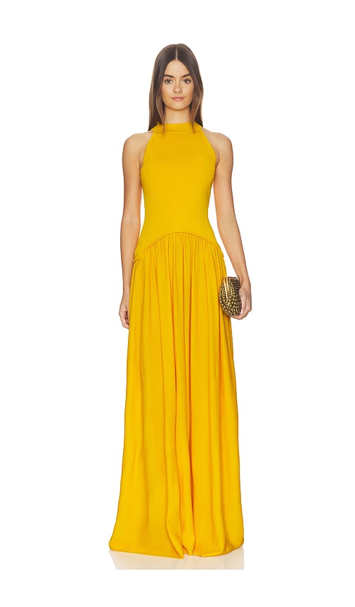 Solid & Striped The Isola Dress In Yellow