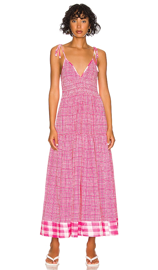 Solid & Striped The Melody Dress in Painted Strawberry Gingham | REVOLVE
