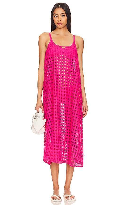Solid & Striped Annika Dress in Hot Pink
