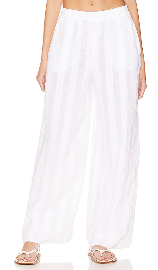 Shop Solid & Striped Delaney Pant In Marshmallow