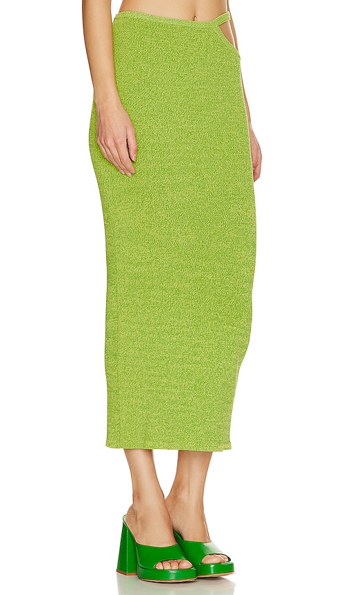 Shop Solid & Striped Cindy Skirt In Lime & Citron
