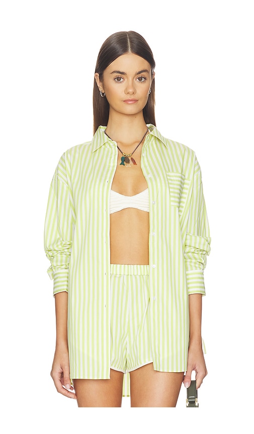 Solid & Striped The Avril Button Down Top In Pink
