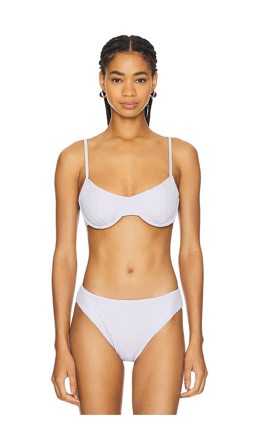 Solid & Striped The Daphne Bikini Top In White