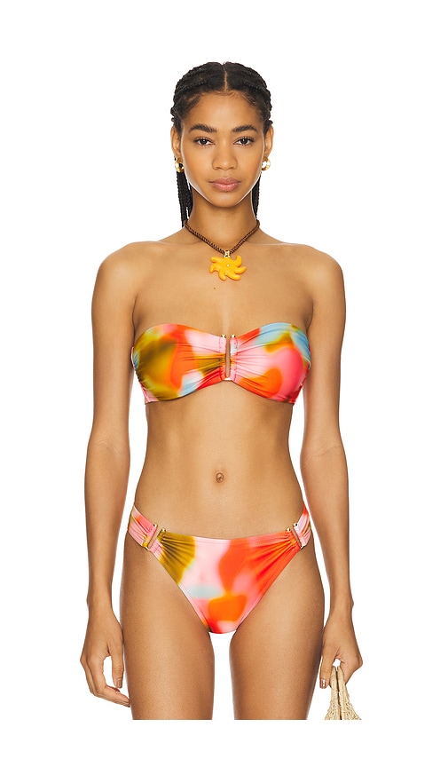 Solid & Striped The Tati Bikini Top In Blur Print