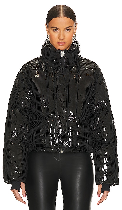Shop Shoreditch Ski Club Dissco Puffer Jacket In Black