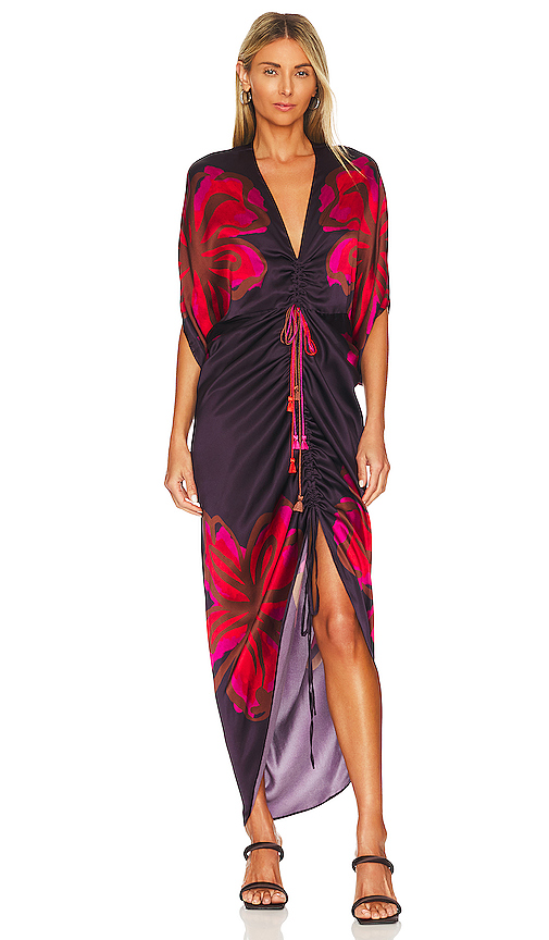 SILVIA TCHERASSI Cloister Dress in Plum Rouge Multi | REVOLVE