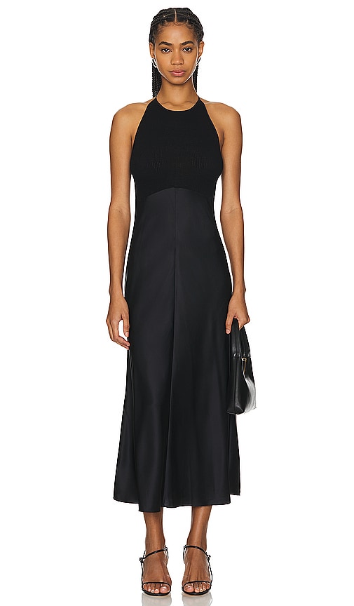 Shop Sablyn Clara Midi Dress In Black